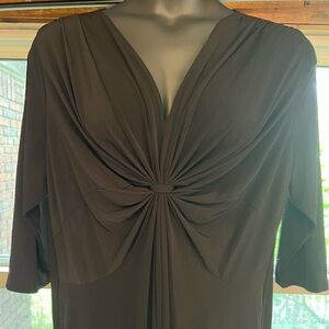 Black twist front dress GUC